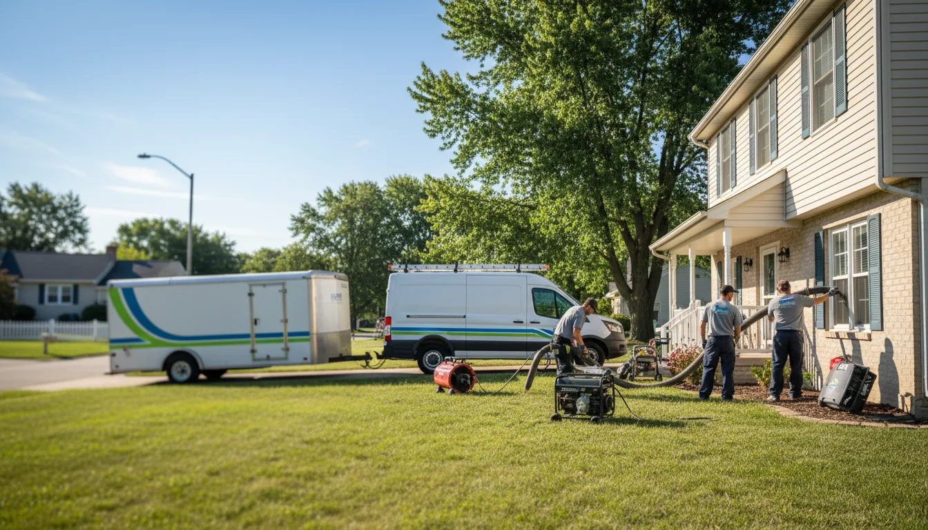 Flooded Basement Restoration And Cleanup With Repair in Hamilton, IL near me